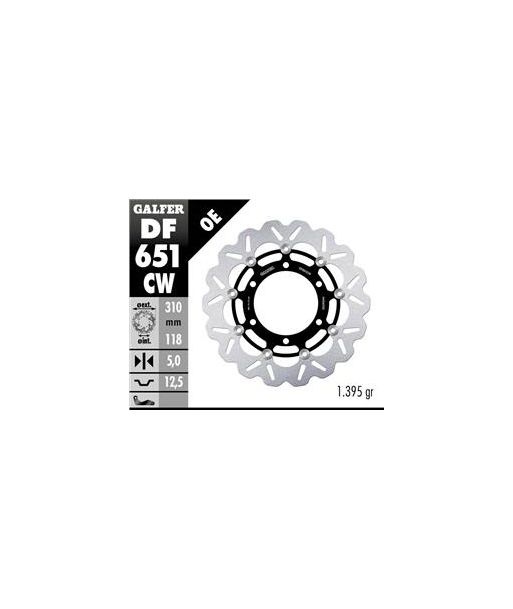 DISC WAVE FLOATING COMPLETE (C. ALU.) 310x5mm