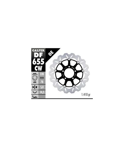 DISC WAVE FLOATING COMPLETE (C. ALU.) 320x5mm