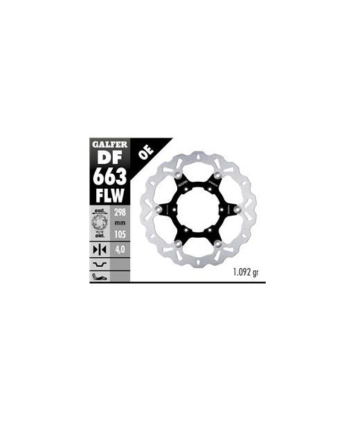 DISC WAVE FLOATING (C. STEEL) 298x4mm