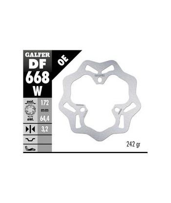 DISC WAVE FIXED 172x3,2mm