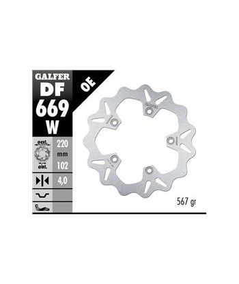 DISC WAVE FIXED 220x4mm