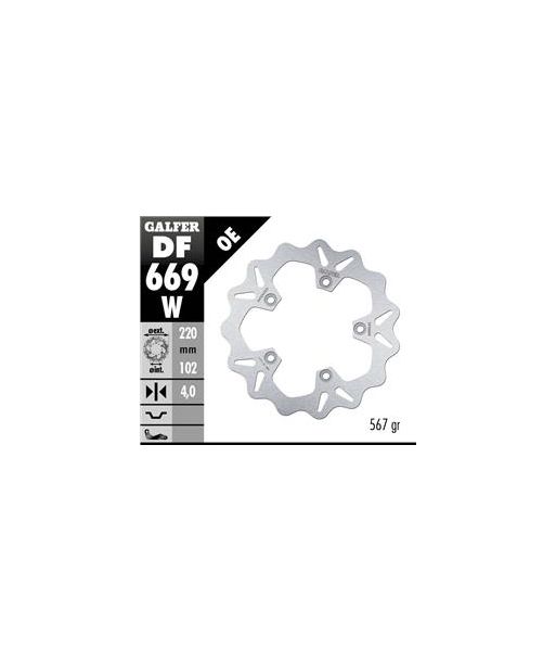 DISC WAVE FIXED 220x4mm