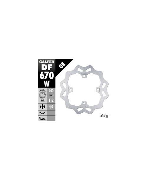 DISC WAVE FIXED 240x4mm