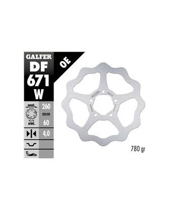 DISC WAVE FIXED 260x4mm