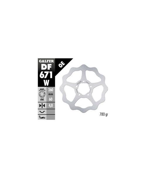 DISC WAVE FIXED 260x4mm