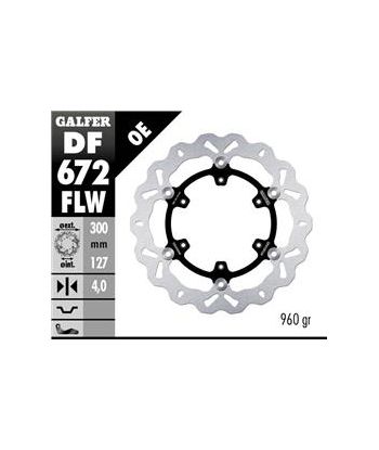 DISC WAVE FLOATING (C. STEEL) 300x4mm