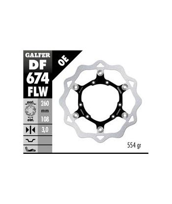 DISC WAVE FIXED 260x4mm