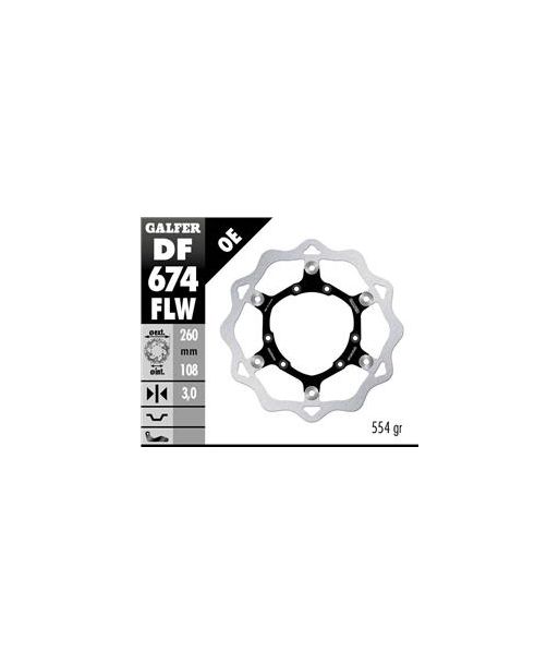 DISC WAVE FIXED 260x4mm