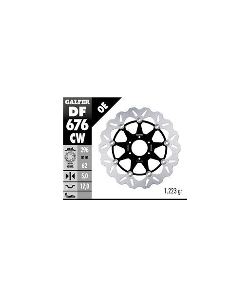 DISC WAVE FLOATING COMPLETE (C. ALU.) 296x5mm