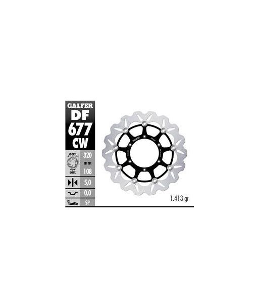 DISC WAVE FLOATING (C. STEEL) 260x3mm