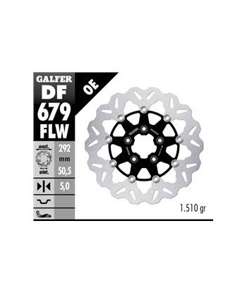 DISC WAVE FLOATING (C. STEEL) 292x5mm