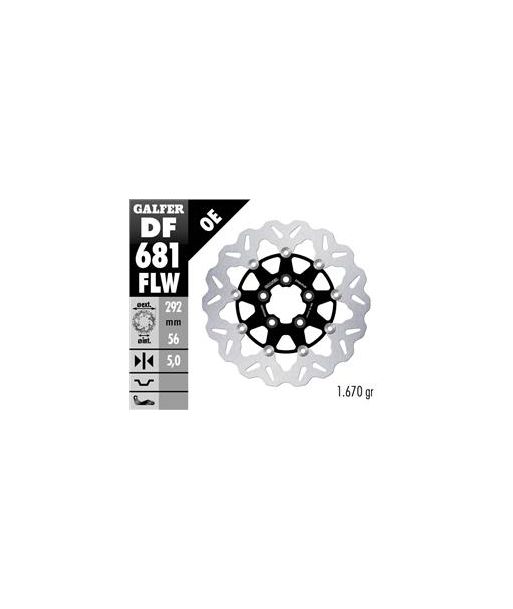DISC WAVE FLOATING (C. STEEL) 292x5mm