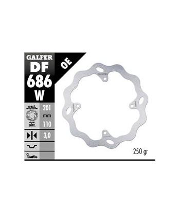 DISC WAVE FIXED 201x3mm