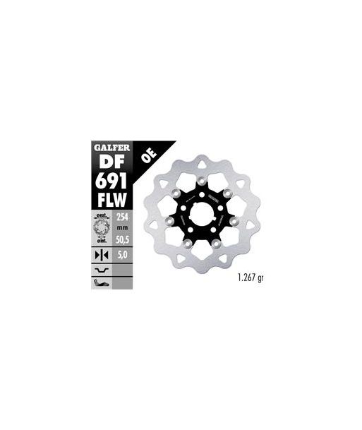 DISC WAVE FLOATING (C. STEEL) 254x5mm
