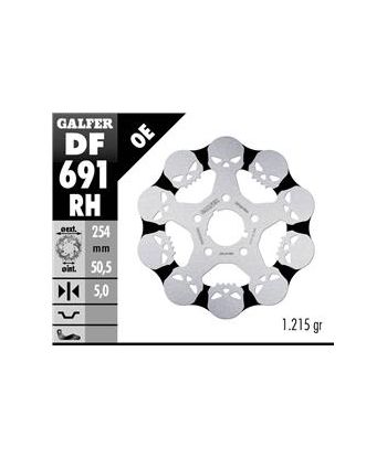 DISC WAVE SKULL DESIGN FIXED 254x5mm