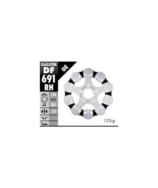 DISC WAVE SKULL DESIGN FIXED 254x5mm