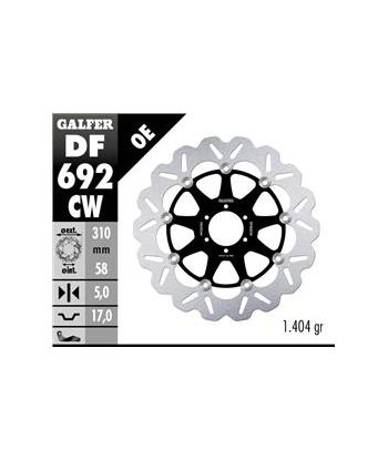 DISC WAVE FLOATING COMPLETE (C. ALU.) 310x5mm