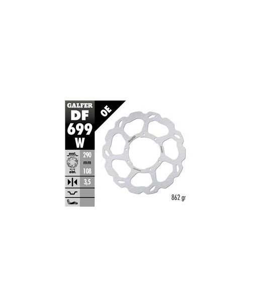 DISC WAVE FLOATING (C. STEEL) 290x4mm