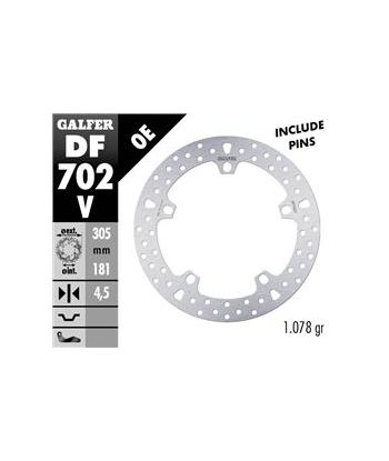 DISC WAVE FIXED 305x4.5mm