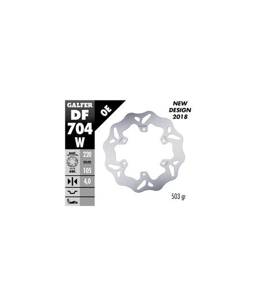 DISC WAVE FLOATING (C. STEEL) 220x4mm