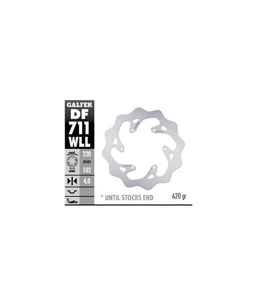 DISC WAVE FIXED SOLID 220x4mm
