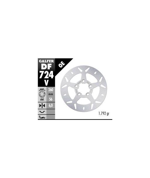 DISC WAVE SKULL DESIGN FIXED 260x6mm