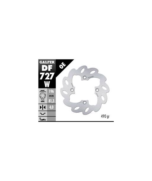 DISC WAVE FIXED 196x4mm