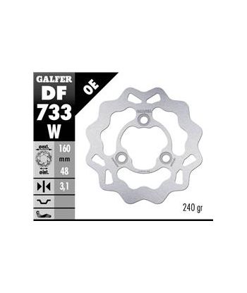 DISC WAVE FIXED 160x3,1mm