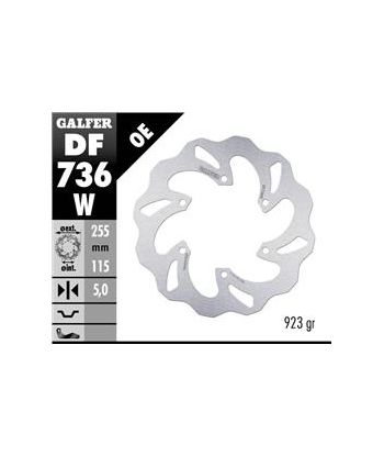 DISC WAVE FIXED 255x5mm