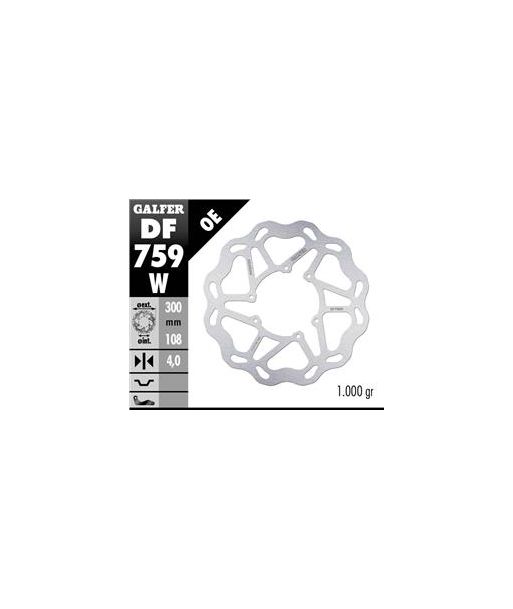 DISC WAVE FIXED 300x4mm