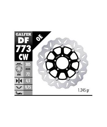 DISC WAVE FLOATING COMPLETE (C. ALU.) 305x4,5mm