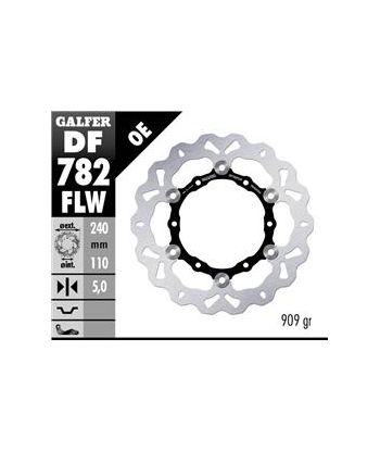 DISC WAVE FLOATING (C. STEEL) 240x5mm