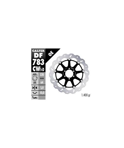 DISC WAVE FLOATING COMPLETE RIGHT (C. ALU.) 320x5m
