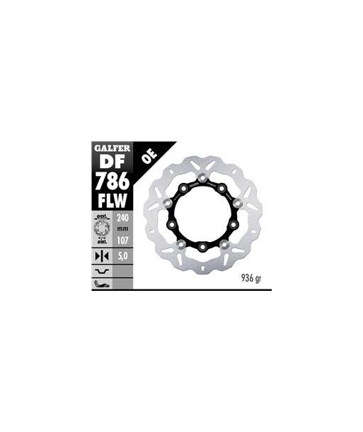 DISC WAVE FLOATING (C. STEEL) 240x5mm