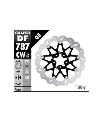 DISC WAVE FLOATING COMPLETE RIGHT (ALU. C.) 320x5m