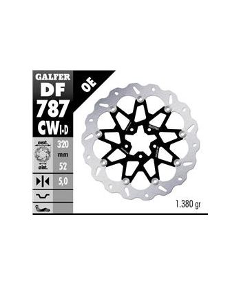 DISC WAVE FLOATING COMPLETE LEFT (ALU. C.) 320x5mm