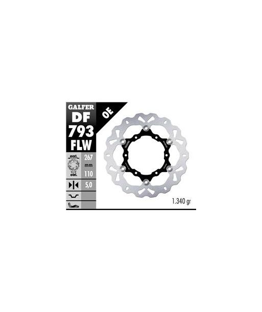 DISC WAVE FLOATING (C. STEEL) 267x5mm