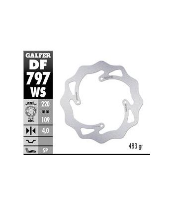 DISC WAVE FIXED OVERSIZE 220x4mm