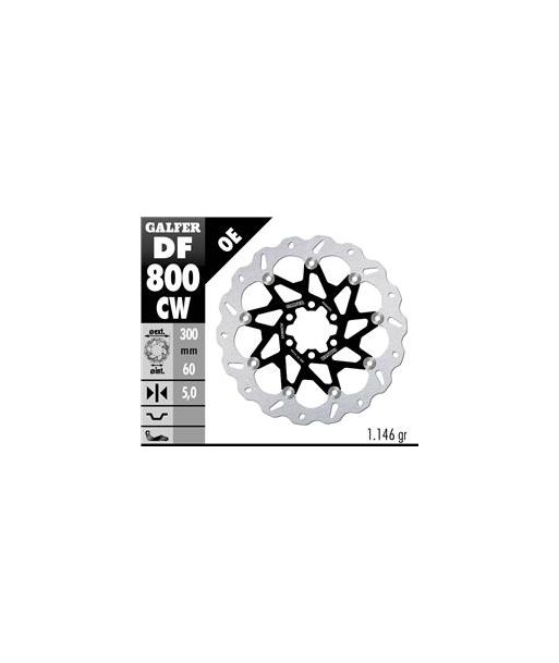 DISC WAVE FLOATING COMPLETE (C. ALU.) 300x5mm