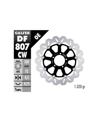 DISC WAVE FLOATING COMPLETE (C. ALU.) 320x4,5mm