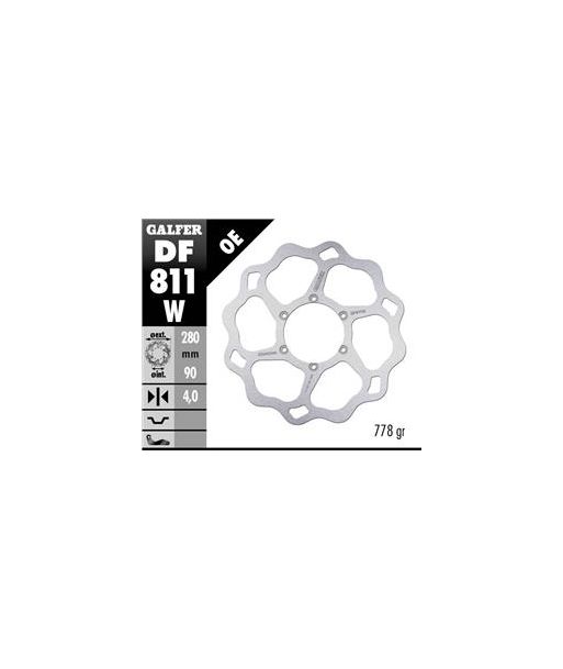 DISC WAVE FIXED 280x4mm