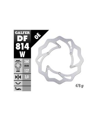 DISC WAVE FLOATING GROOVED (C. STEEL) 260x3mm