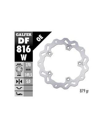 DISC WAVE FLOATING (C. STEEL) 270x5mm