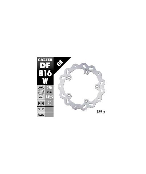 DISC WAVE FLOATING (C. STEEL) 270x5mm