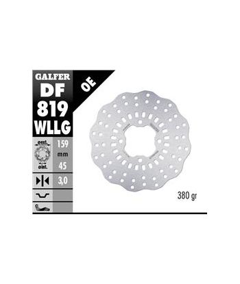 DISC WAVE FIXED FULL TYPE 159.5x3mm RACING TRIAL