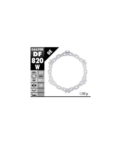 DISC WAVE FIXED 375x5mm