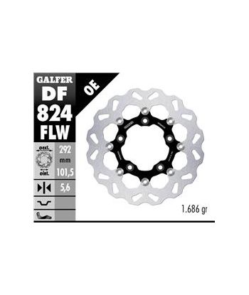DISC WAVE FLOATING (C. STEEL) 292x5,6mm