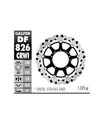 DISC WAVE FLOATING COMPLETE (C. ALU.) 320x5mm