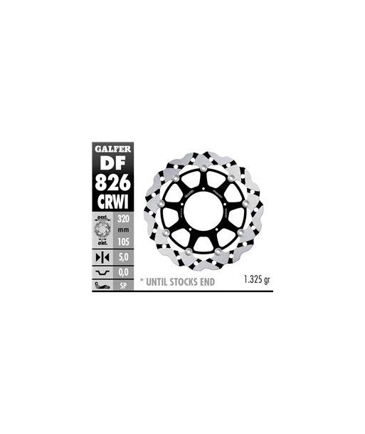 DISC WAVE FLOATING COMPLETE (C. ALU.) 320x5mm