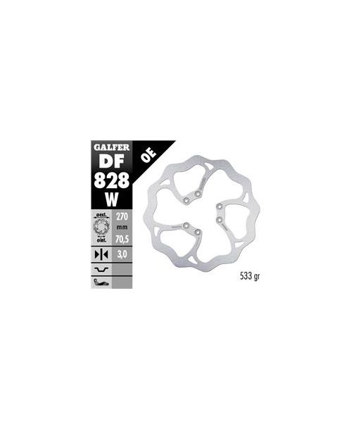 DISC WAVE FLOATING (C. STEEL) 270x3mm